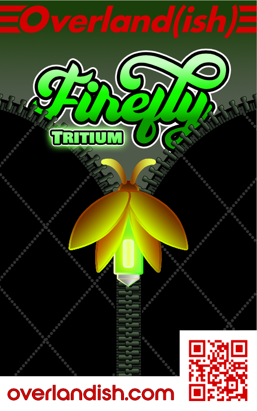 Firefly Tritium Zipper Pull